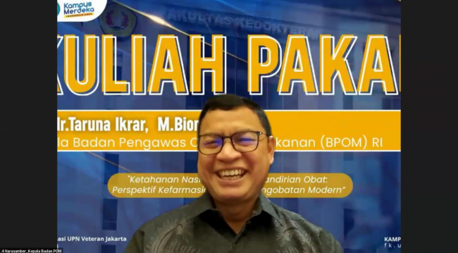 Kepala BPOM Paparkan 4 Kunci Keberhasilan Kemandirian Obat