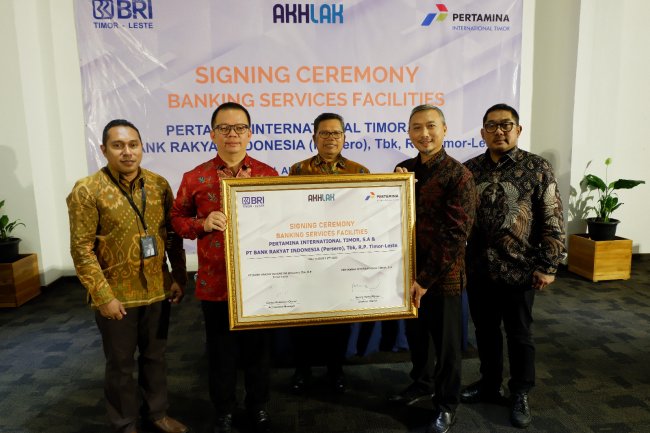 Sediakan Integrated Banking Solution Pengelolaan SPBU, BRI Timor-Leste Sinergi dengan Pertamina International Timor, S.A 