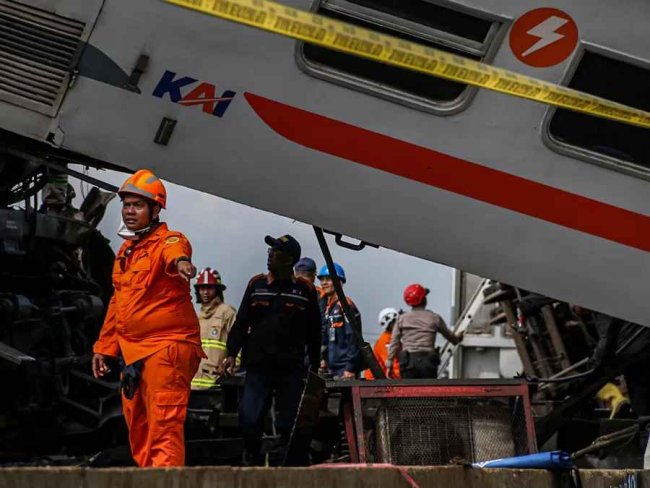 Update Korban Kecelakaan Kereta Api di Cicalengka, 37 Luka dan 4 Petugas KAI Meninggal Dunia