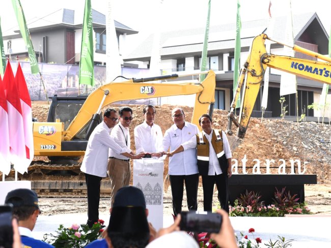 Optimis Tarik Investasi Baru, Jokowi Groundbreaking Teras Hutan Kota IKN