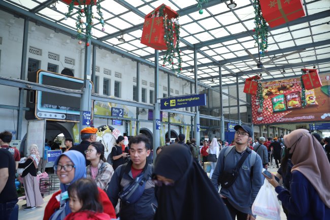Jelang Natal 2023, KAI Daop 1 Jakarta Berangkatkan 125,247 Pelanggan