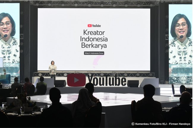 YouTube Kreator Indonesia Berkarya, Sri Mulyani Paparkan Dukungan Pemerintah untuk Industri Kreatif