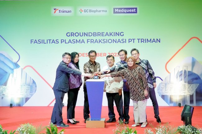 Pabrik Fraksionasi Plasma Pertama di Indonesia Mulai Dibangun