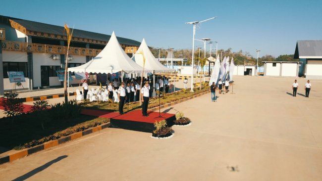 Peringati Harhubnas 2023, Dirjen Hubdat Resmikan Terminal Barang Internasional Motaain