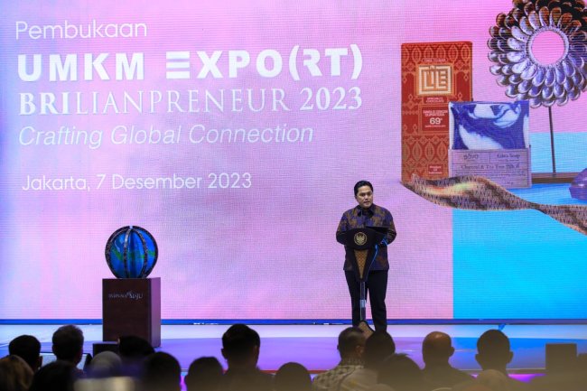 Erick Thohir: UMKM EXPO(RT) BRILIANPRENEUR Jadi Kunci Perkuat Ekosistem UMKM