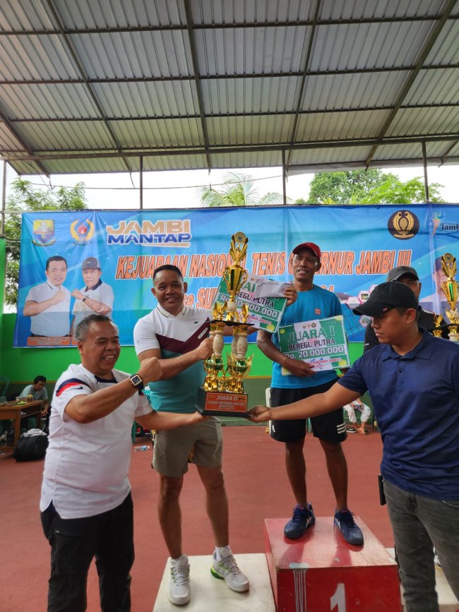 Ukir Prestasi, Tim Tenis Lapangan Polda Jambi Borong Medali Kejuaraan Nasional se-Sumatera