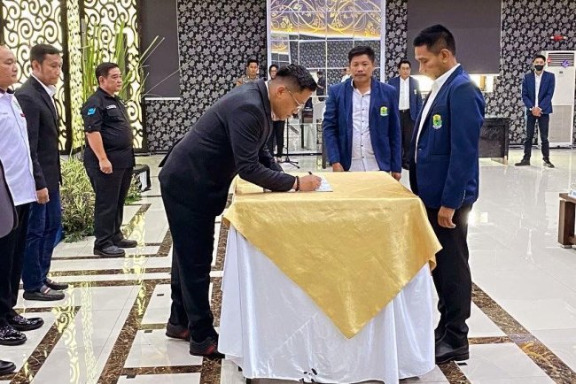 Agta Bhuwana Putra Resmi Dilantik Sebagai Ketua PBSI Kabupaten Bandung Periode 2024-2028