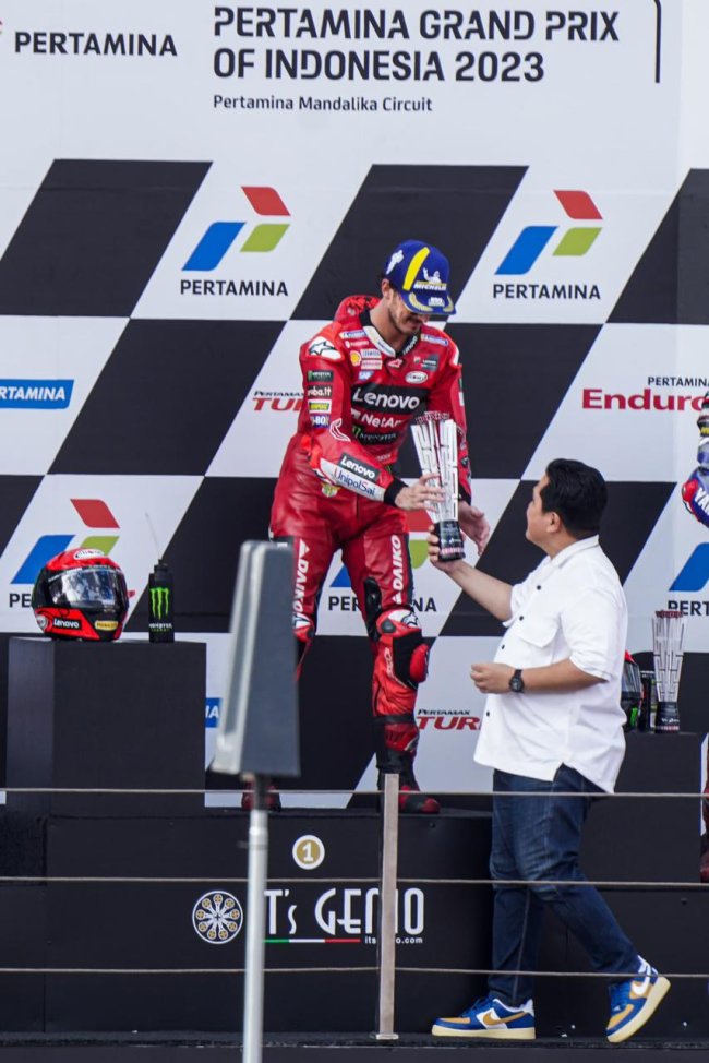 Apresiasi Kenaikan Jumlah Penonton MotoGP Mandalika, Erick Thohir: Terus Berikan Yang Terbaik!