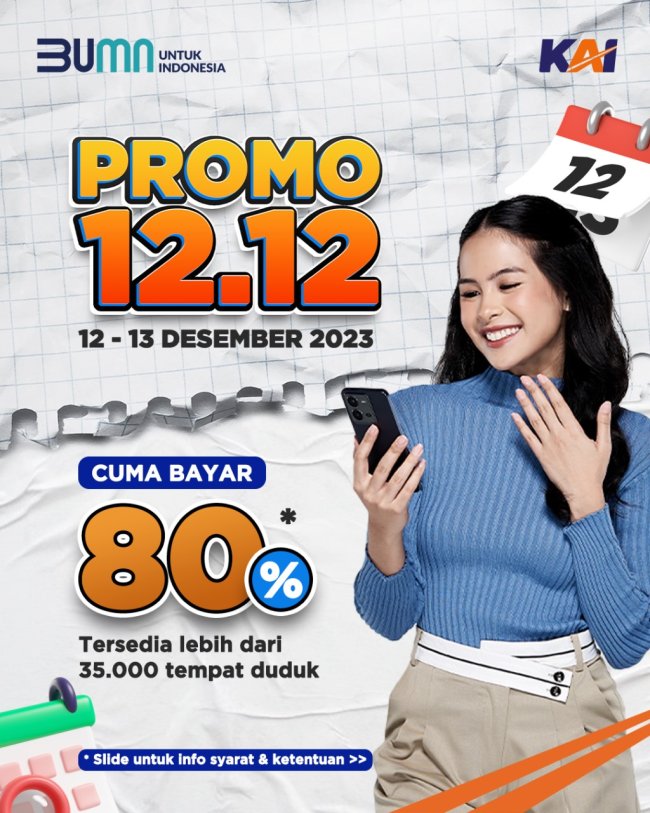 Liburan Nataru Makin Seru, KAI Hadirkan Promo 12.12