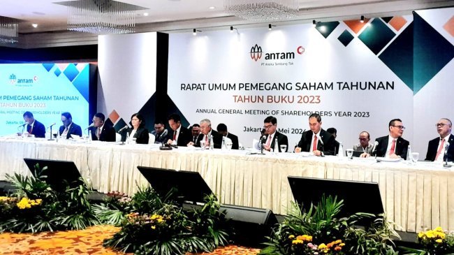 RUPS Tahunan, ANTAM Bagikan Dividen 100 persen dari Laba Bersih 2023