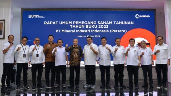 RUPST 2023 Ketok Laba Rp27,5 Triliun, MIND ID Lanjutkan Kinerja Berkelanjutan