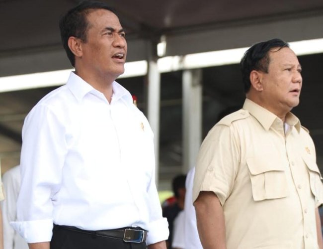 Menhan Prabowo Akui Kerja Keras Mentan Amran Bangun Sektor Pertanian Sangat Memuaskan