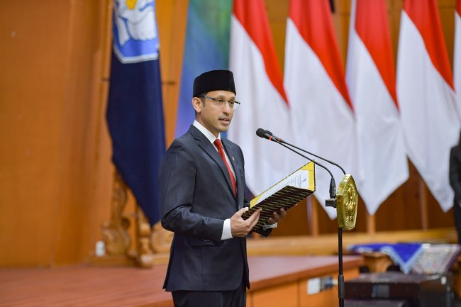 Lantik Pejabat Kemendikbudristek, Nadiem Makarim Tekankan Transformasi Sistem Pendidikan Indonesia