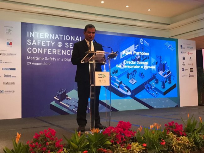 Dirjen Hubla R. Agus H. Purnomo Diundang Khusus MPA, Sampaikan Upaya Peningkatan Keselamatan Pelayaran Domestik Pada The International @ Sea Conference 2019