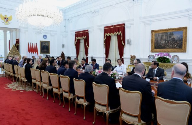 Presiden Jokowi Terima Dewan Bisnis AS-ASEAN