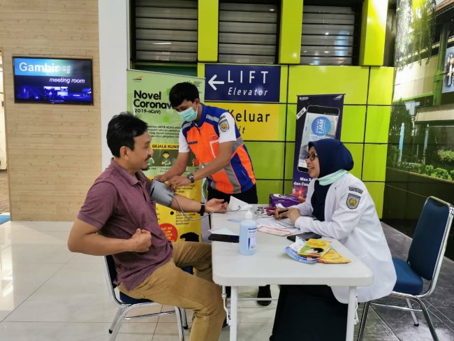 PT KAI Daop 1 Jakarta Lakukan Cek Kesehatan penumpang Di Stasiun Kereta Jarak Jauh