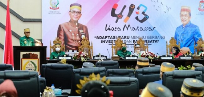 Pemprov dan Pemkot Bersinergi Peringati HUT Ke-413 Makassar, Gubernur NA: Kita Akan Cepat Pulih Dari Resesi