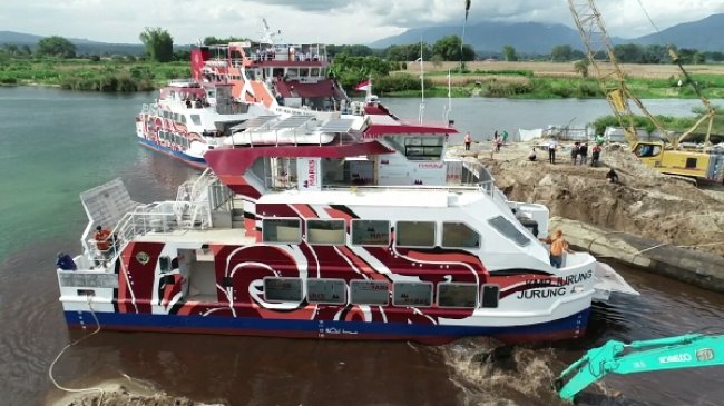 Dorong Pariwisata Danau Toba, Kemenhub Luncurkan Bus Air KMP Jurung-Jurung 70 GT
