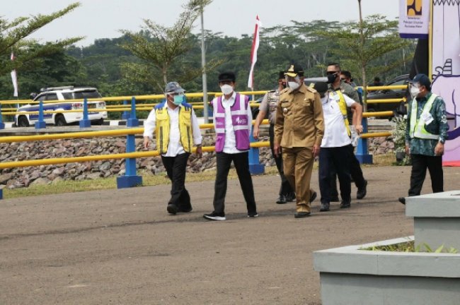 Gubernur Banten Dampingi Presiden Resmikan Bendungan Sindang Heula 