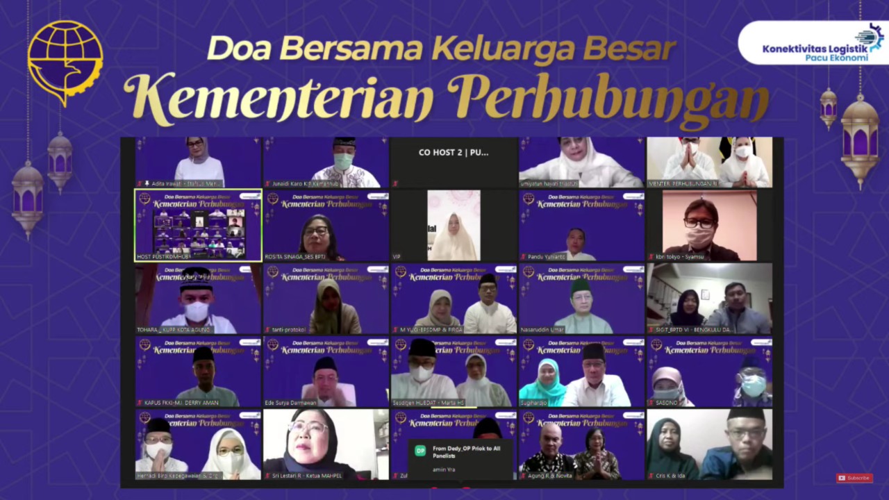 Gelar Doa Bersama, Menhub Ajak Seluruh Pegawai Kemenhub Terus Ikhtiar Hadapi Covid-19