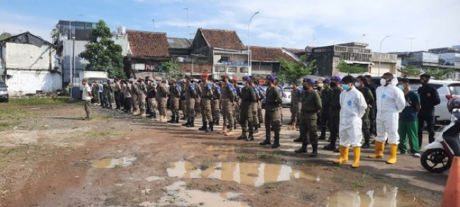 Tim Operasi Pelaksanaan PPKM Darurat Lakukan Penertiban Di Kabupaten Lebak
