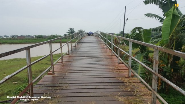 Kementerian PUPR Bangun Tiga Jembatan Gantung di Jawa Tengah