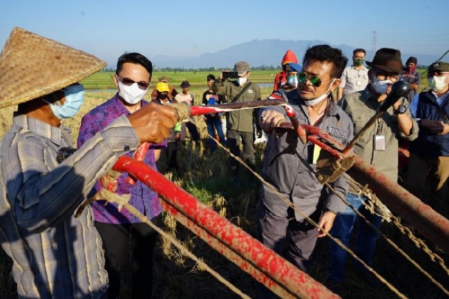 Kunjungi Bandung, Mentan SYL: Tiada Hari Tanpa Tanam dan Panen Padi