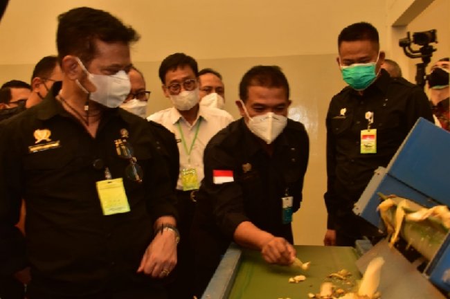 Pastikan Nilai Tambah Ekspor Pertanian, Mentan SYL Tinjau Industri Pengolahan Porang di Madiun