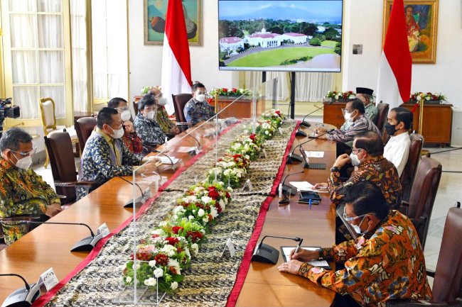Pimpinan MPR RI Bertemu Presiden Joko Widodo di Bogor