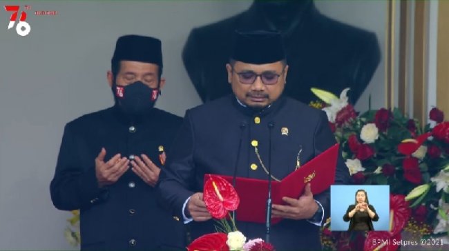Upacara HUT ke-76, Menag Doakan Terjaganya Keindahan Negeri