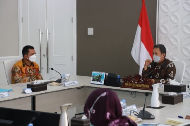 Menteri Trenggono Bertemu Gubernur Ansar Ahmad Bahas Optimalisasi Sektor KP di Kepri