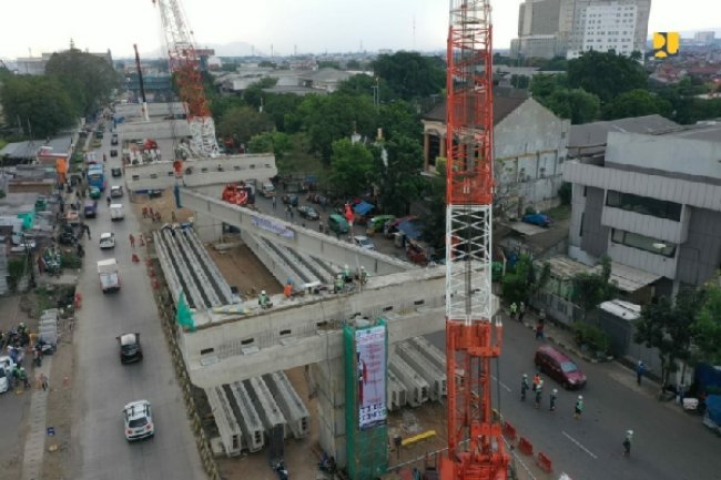 Atasi Kepadatan Lalu Lintas di Kota Bandung, Kementerian PUPR Targetkan Flyover Kopo Rampung Februari 2022