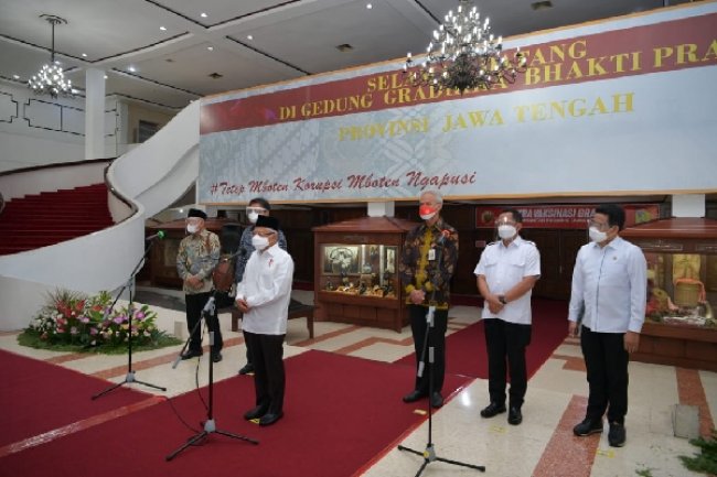Mendagri Dampingi Wakil Presiden Ma'ruf Amin Kunjungan Kerja ke Semarang