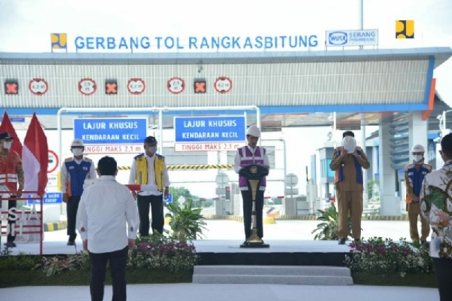 Presiden Jokowi Resmikan Tol Serang - Panimbang Seksi 1 di Banten, Pengungkit Pertumbuhan Ekonomi Kawasan