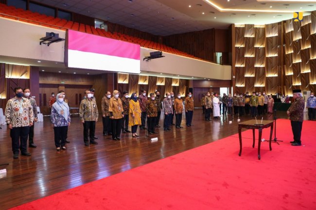 Lantik 18 Pejabat Tinggi Kementerian PUPR, Menteri Basuki: Selamat Bertugas, Laksanakan Tanggung Jawab dengan Amanah