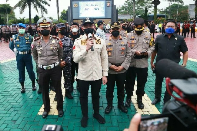 Pimpin Apel Operasi Ketupat 2022 Polda Banten, Wagub Andika: Pemerintah Ingin Mudik Lancar dan Covid-19 Terkendali