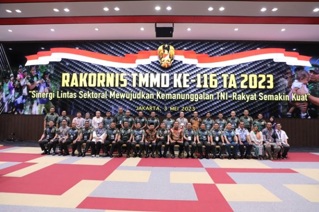Sinergi Lintas Sektoral Mewujudkan Kemanunggalan TNI-Rakyat Semakin Kuat, Jadi Tema TMMD ke-116