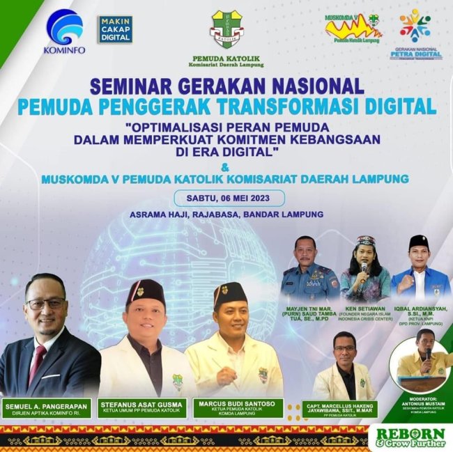 Petra Digital Pemuda Katolik Lampung, Sepakat Pakai  Teknologi, Guna Pererat Kebangsaan dan Bela Negara