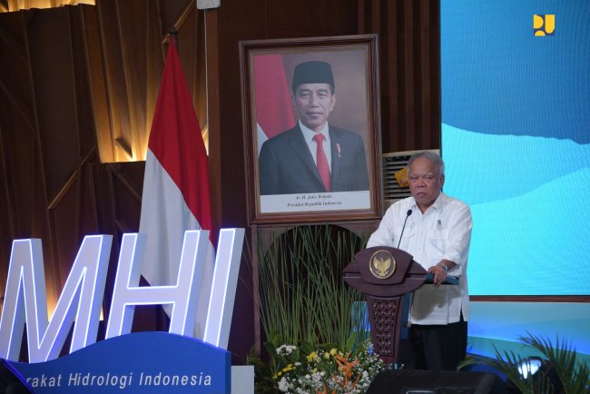 Di Depan Masyarakat Hidrologi Indonesia, Menteri Basuki: Terus Berinovasi Manfaatkan Teknologi untuk Atasi Bencana