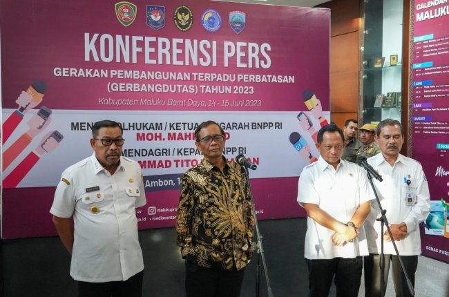 Gerbangdutas 2023 Dimulai, Menteri Tito Minta BNPP Kawal Alokasi Dana ke Perbatasan Maluku Tepat Sasaran