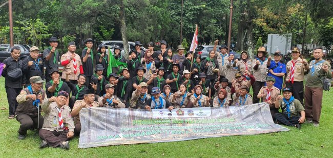 Perhutani KPH Bandung Utara Bersama Saka Wana Bakti menutup kegiatan Diklatsar Pramuka Angakatan 31 
