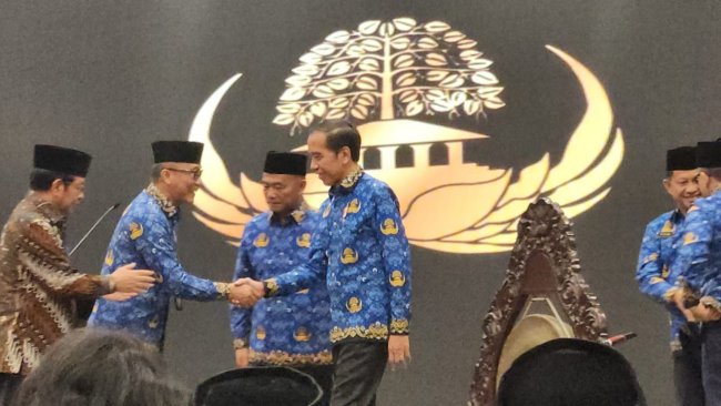 Buka Rakernas Korpri, Presiden Jokowi Sebut Kekuatan Besar Penentu Kemajuan Bangsa 