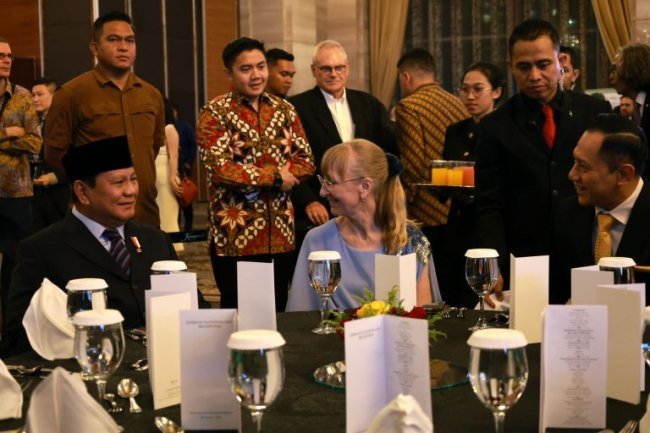 Menhan Prabowo Hadiri Perayaan Hari Nasional Jerman Bareng AHY