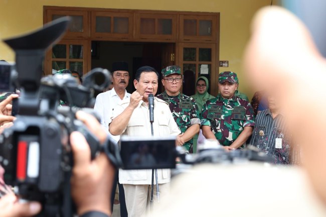 Menhan Prabowo Resmikan 16 Sumber Titik Air di Jateng: Dari Sekian Ratus Belum Ada yang Gagal