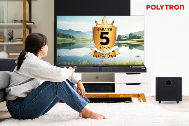 Utamakan Kualitas dan Kenyamanan Pelanggan, POLYTRON LED TV Dibekali Garansi 5 Tahun!
