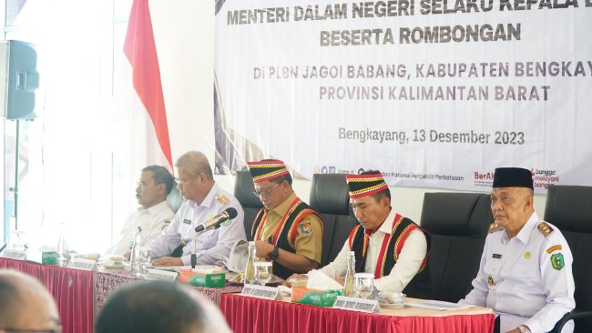 Jelang Diresmikan Presiden, Menteri Tito Cek Kesiapan Pos PLBN Jagoi Babang