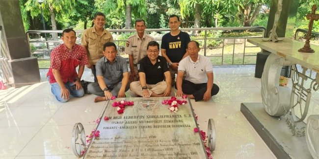 Pengurus Keuskupan TNI Polri Gelar Ziarah Rohani plus Napak Tilas Sejarah