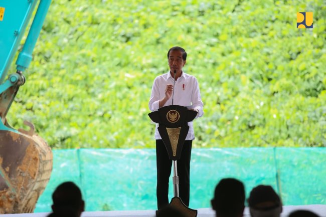 Menteri Basuki Dampingi Presiden Jokowi Groundbreaking Pembangunan Kantor Otorita IKN