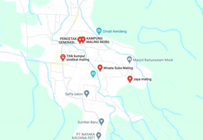Tak Terima Netizen Beri Label Kampung Maling di Google Map, Camat Sukolilo Lapor ke Kominfo