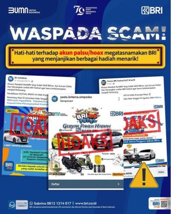 Waspada Penipuan, Ini Cara Bedakan BRImo FSTVL yang Asli dan Palsu! 